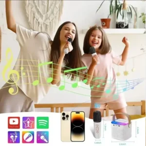 Karaoke Machine -LED Portable Bluetooth Speaker