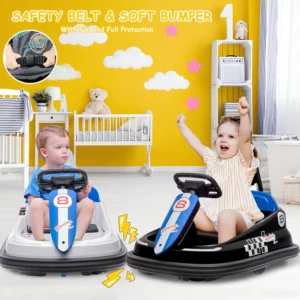 Bumper Car - 1.9 MPH Max,  Lights, Music, Horn