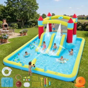 Indoor/Outdoor Inflatable Bounce House With Toys