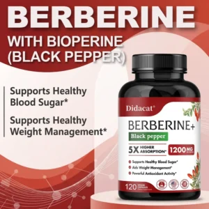 Berberine Supplement 1200mg - 98% Ultra Pure