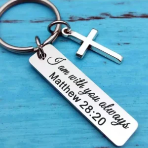 Christian Cross Keychain