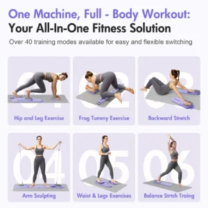 Pilates Reformer Board With Resistance Bands