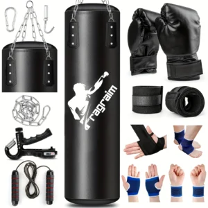 Adult Punching Bag, 4 FT PU Heavy Boxing Bag Kit